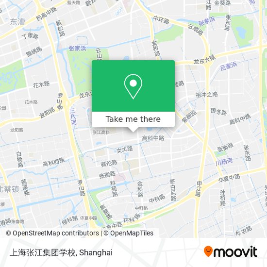 上海张江集团学校 map
