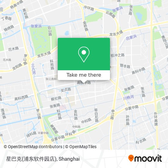 星巴克(浦东软件园店) map