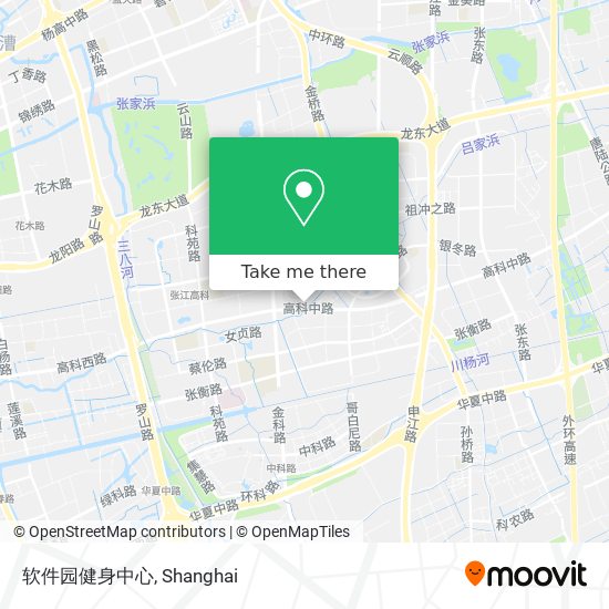 软件园健身中心 map