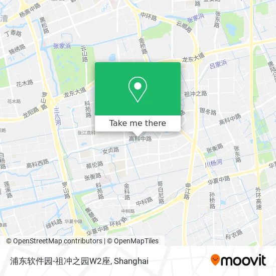 浦东软件园-祖冲之园W2座 map