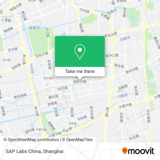 SAP Labs China map