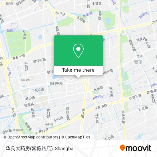 华氏大药房(紫薇路店) map