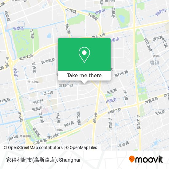 家得利超市(高斯路店) map