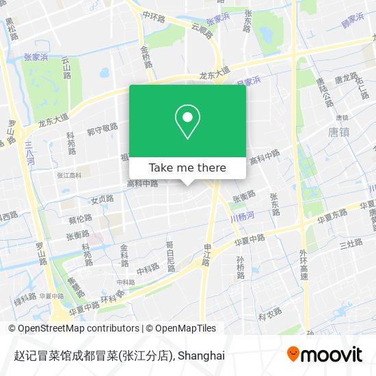 赵记冒菜馆成都冒菜(张江分店) map