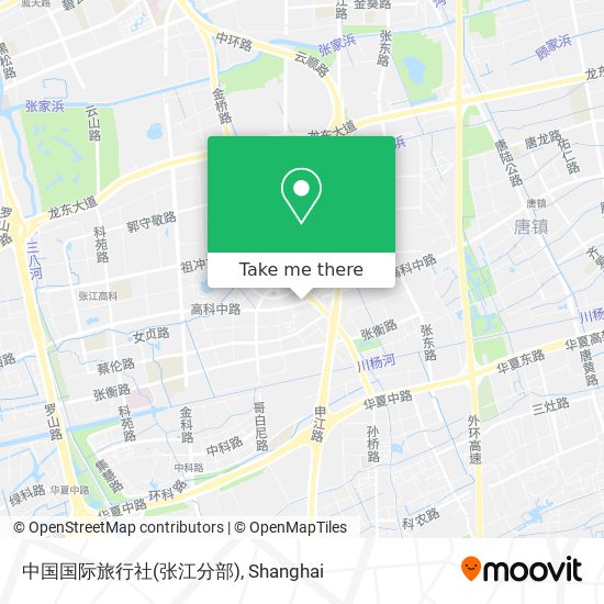 中国国际旅行社(张江分部) map