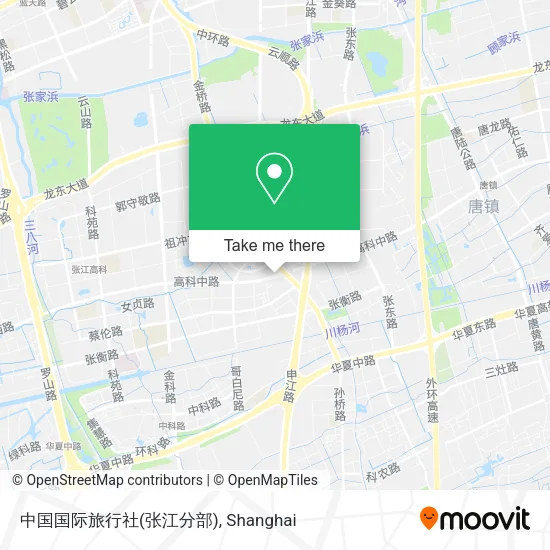 中国国际旅行社(张江分部) map