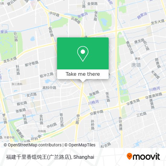 福建千里香馄饨王(广兰路店) map