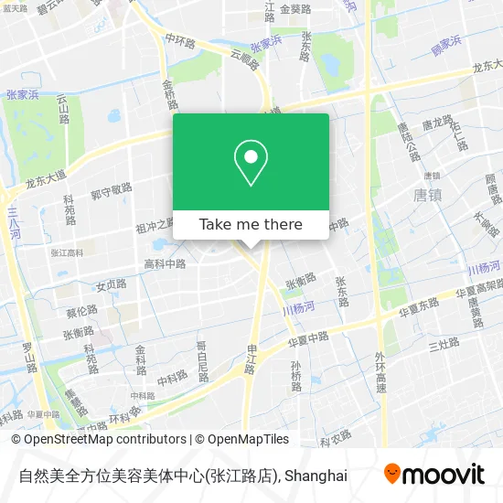 自然美全方位美容美体中心(张江路店) map
