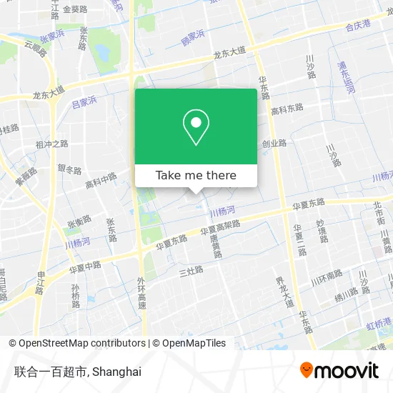 联合一百超市 map