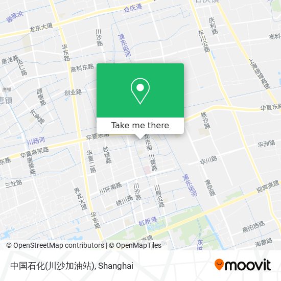 中国石化(川沙加油站) map