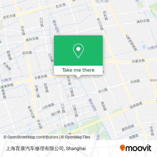 上海育康汽车修理有限公司 map