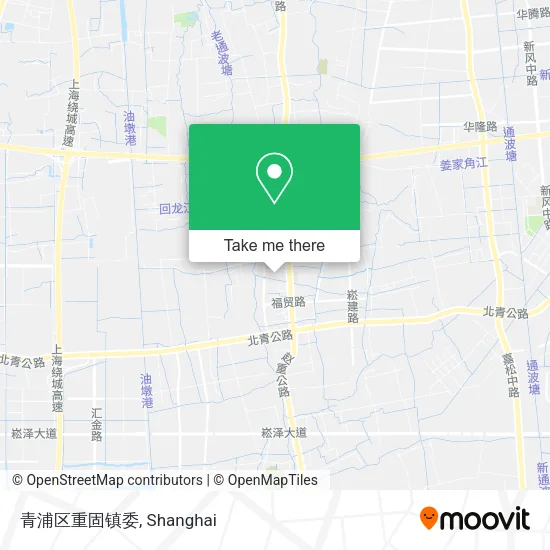 青浦区重固镇委 map