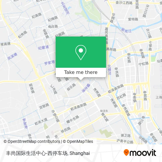 丰尚国际生活中心-西停车场 map