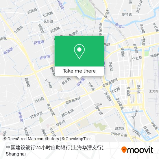 中国建设银行24小时自助银行(上海华漕支行) map