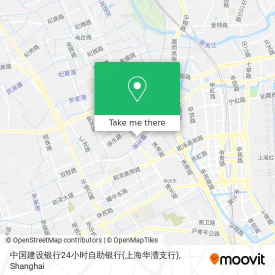 中国建设银行24小时自助银行(上海华漕支行) map