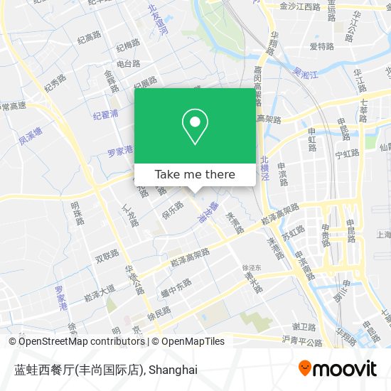 蓝蛙西餐厅(丰尚国际店) map