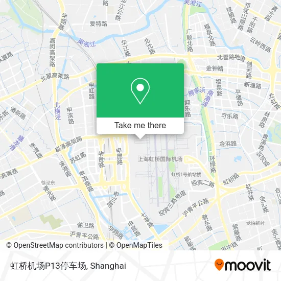 虹桥机场P13停车场 map