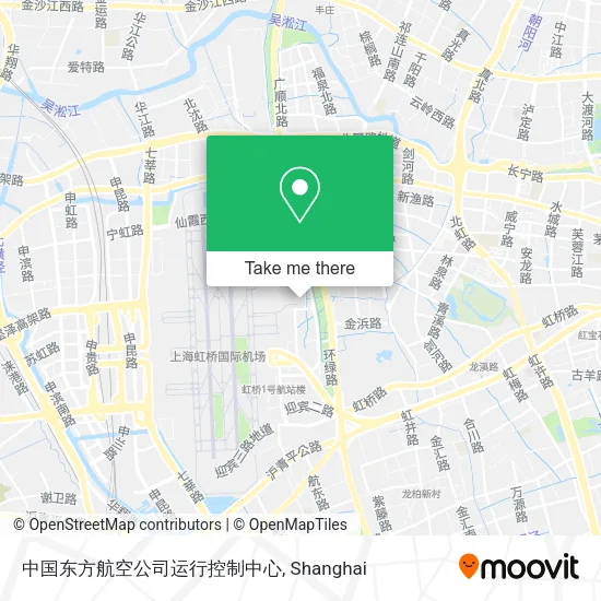 中国东方航空公司运行控制中心 map