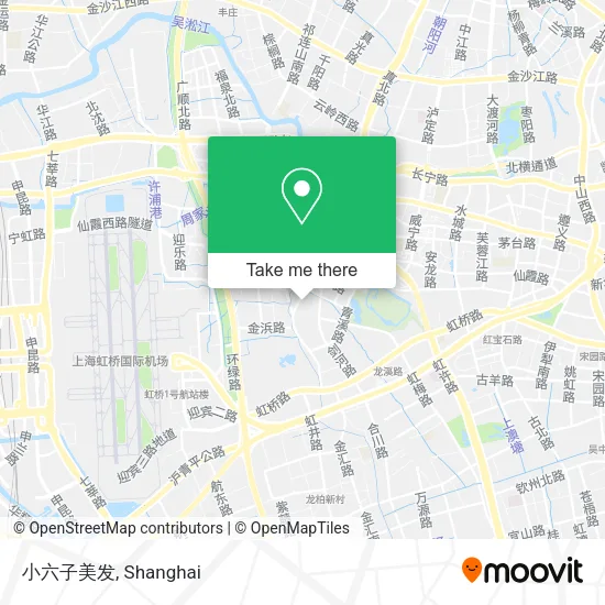 小六子美发 map