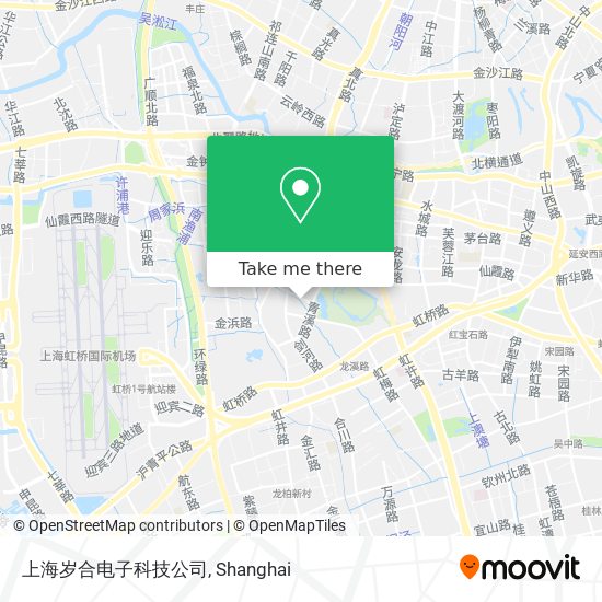 上海岁合电子科技公司 map