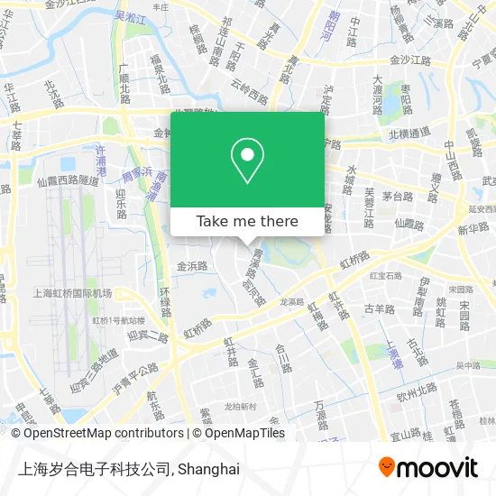 上海岁合电子科技公司 map