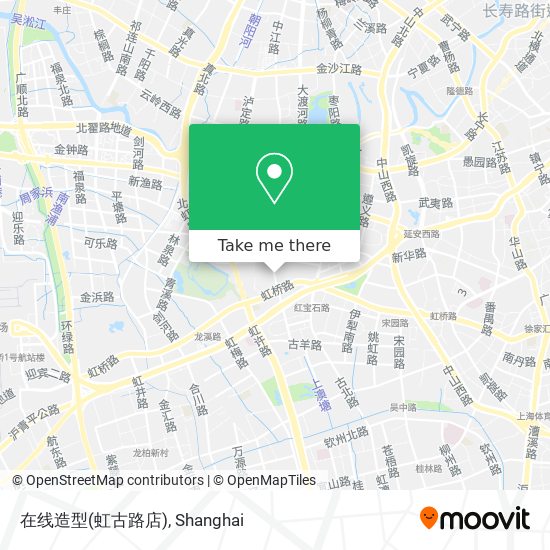 在线造型(虹古路店) map