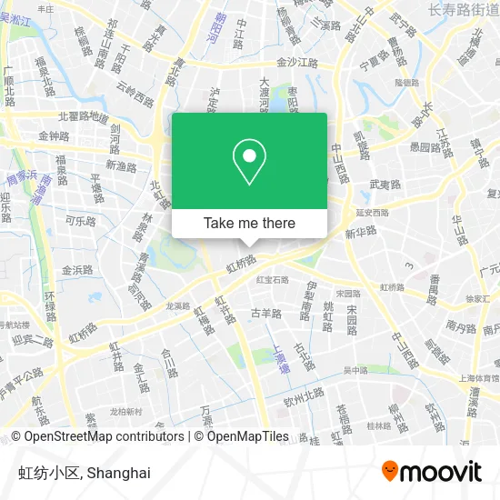 虹纺小区 map