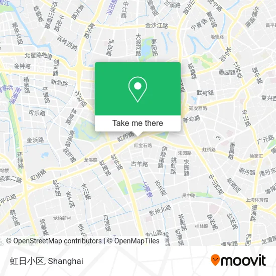 虹日小区 map