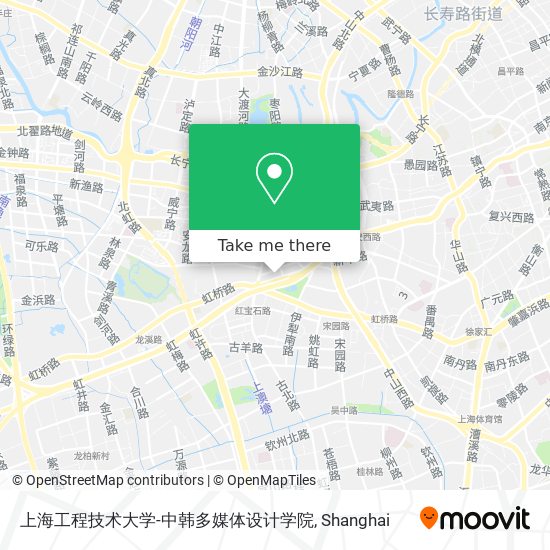 上海工程技术大学-中韩多媒体设计学院 map