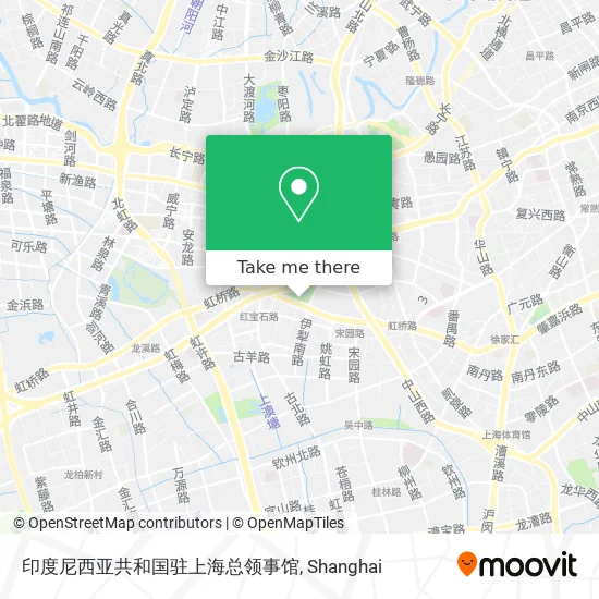 印度尼西亚共和国驻上海总领事馆 map