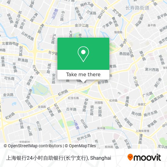 上海银行24小时自助银行(长宁支行) map