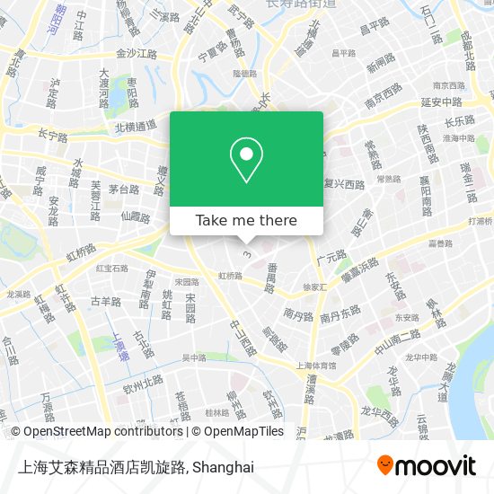 上海艾森精品酒店凯旋路 map