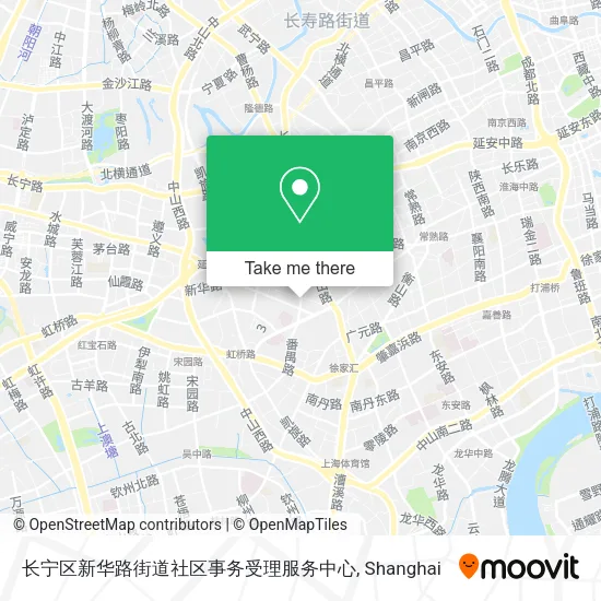 长宁区新华路街道社区事务受理服务中心 map