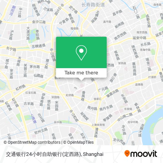 交通银行24小时自助银行(定西路) map