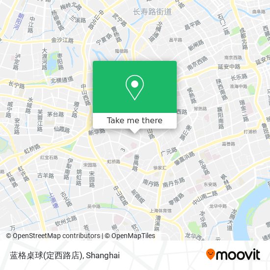 蓝格桌球(定西路店) map