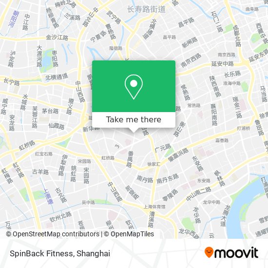 SpinBack Fitness map