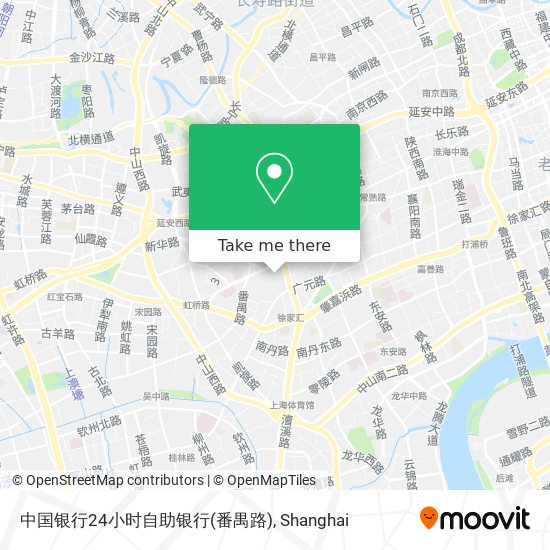 中国银行24小时自助银行(番禺路) map