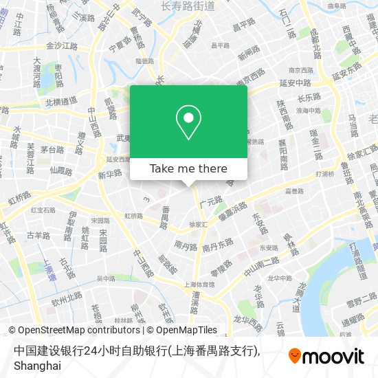 中国建设银行24小时自助银行(上海番禺路支行) map