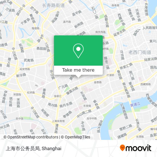 上海市公务员局 map