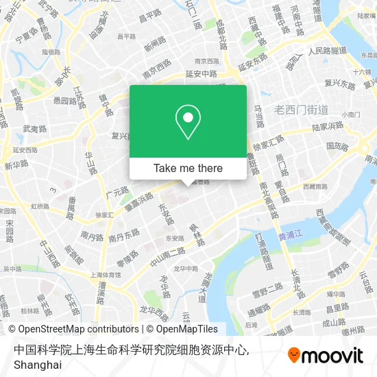 中国科学院上海生命科学研究院细胞资源中心 map