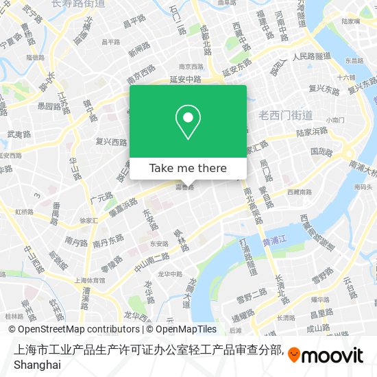 上海市工业产品生产许可证办公室轻工产品审查分部 map