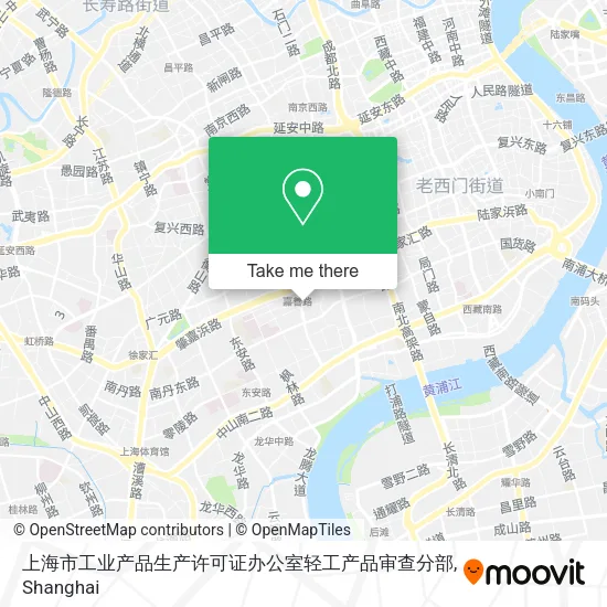 上海市工业产品生产许可证办公室轻工产品审查分部 map