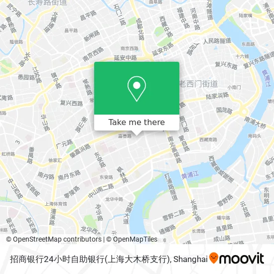 招商银行24小时自助银行(上海大木桥支行) map