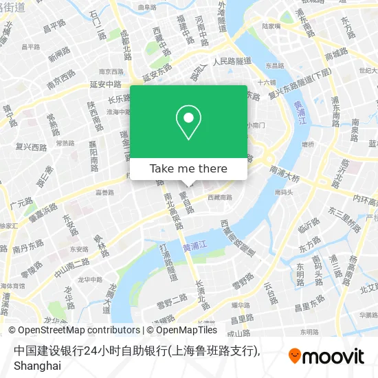 中国建设银行24小时自助银行(上海鲁班路支行) map