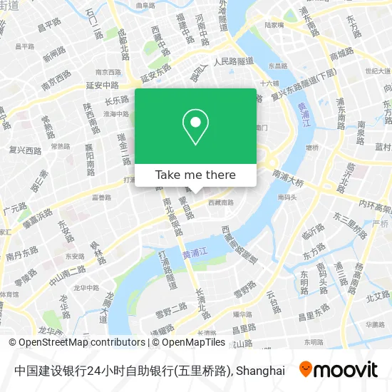 中国建设银行24小时自助银行(五里桥路) map
