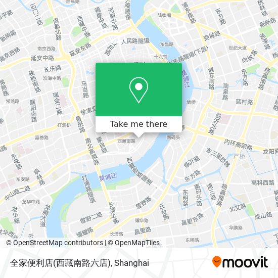 全家便利店(西藏南路六店) map