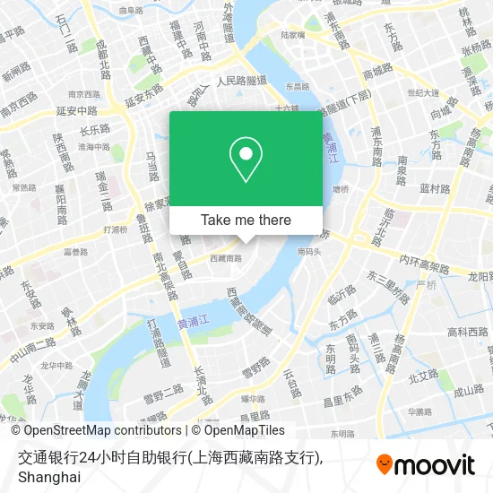 交通银行24小时自助银行(上海西藏南路支行) map
