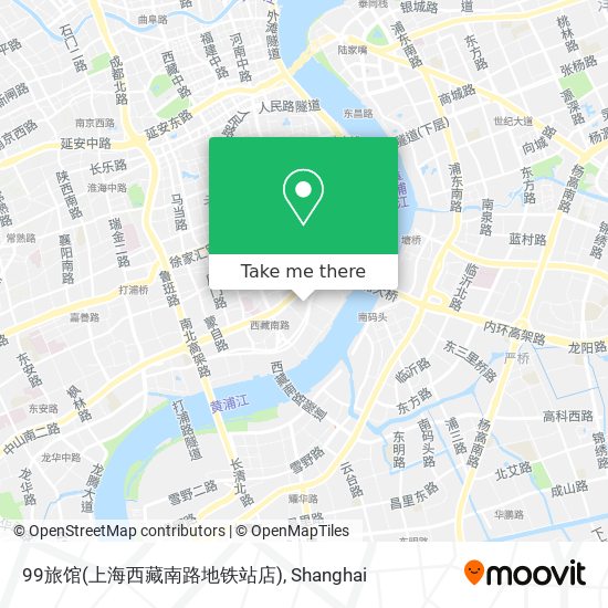 99旅馆(上海西藏南路地铁站店) map