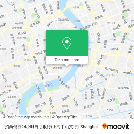 招商银行24小时自助银行(上海中山支行) map