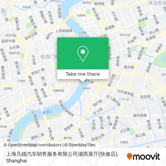 上海凡德汽车销售服务有限公司浦西展厅(快修店) map